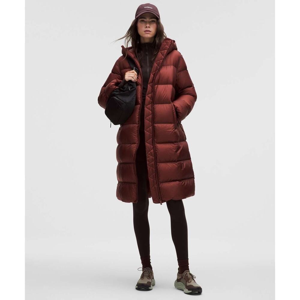 NWT Lululemon Featherweight 900Down-Fill Long Puffer Jacket Size M Rockwood